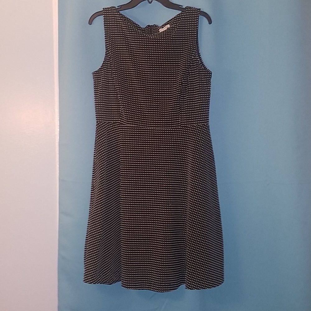Marina black and white dot dress